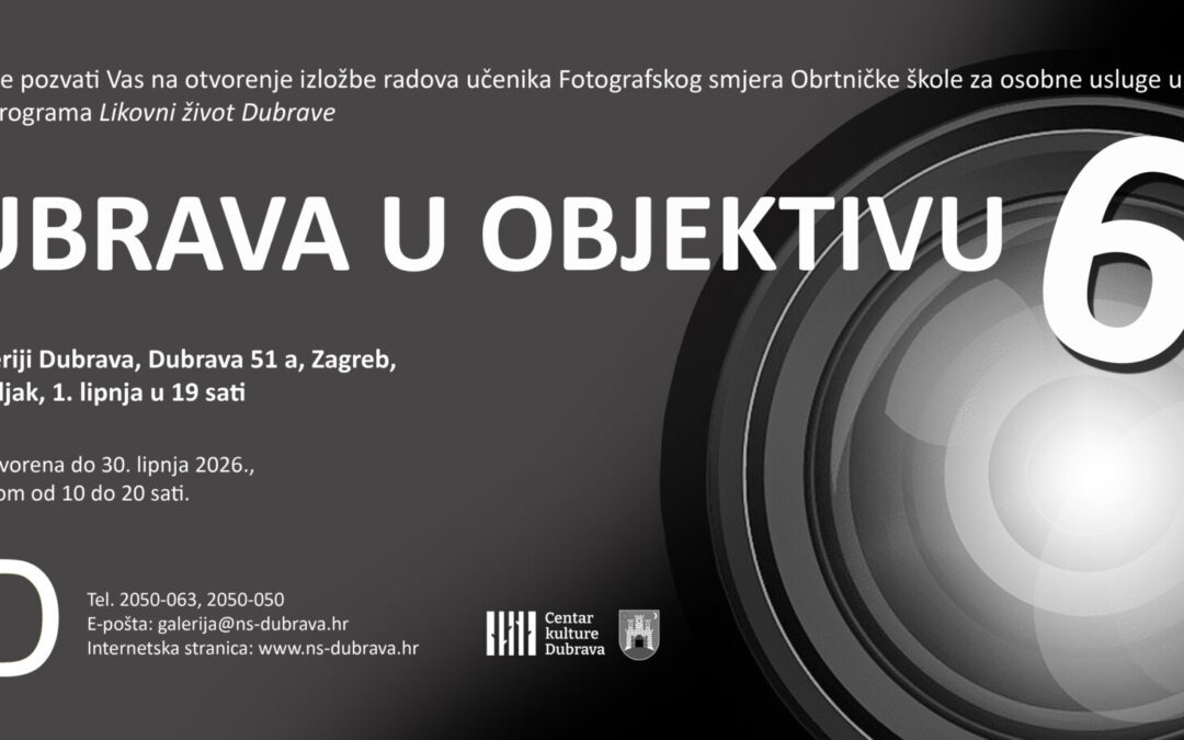 Pozivnica na izložbu fotografija Dubrava u objektivu